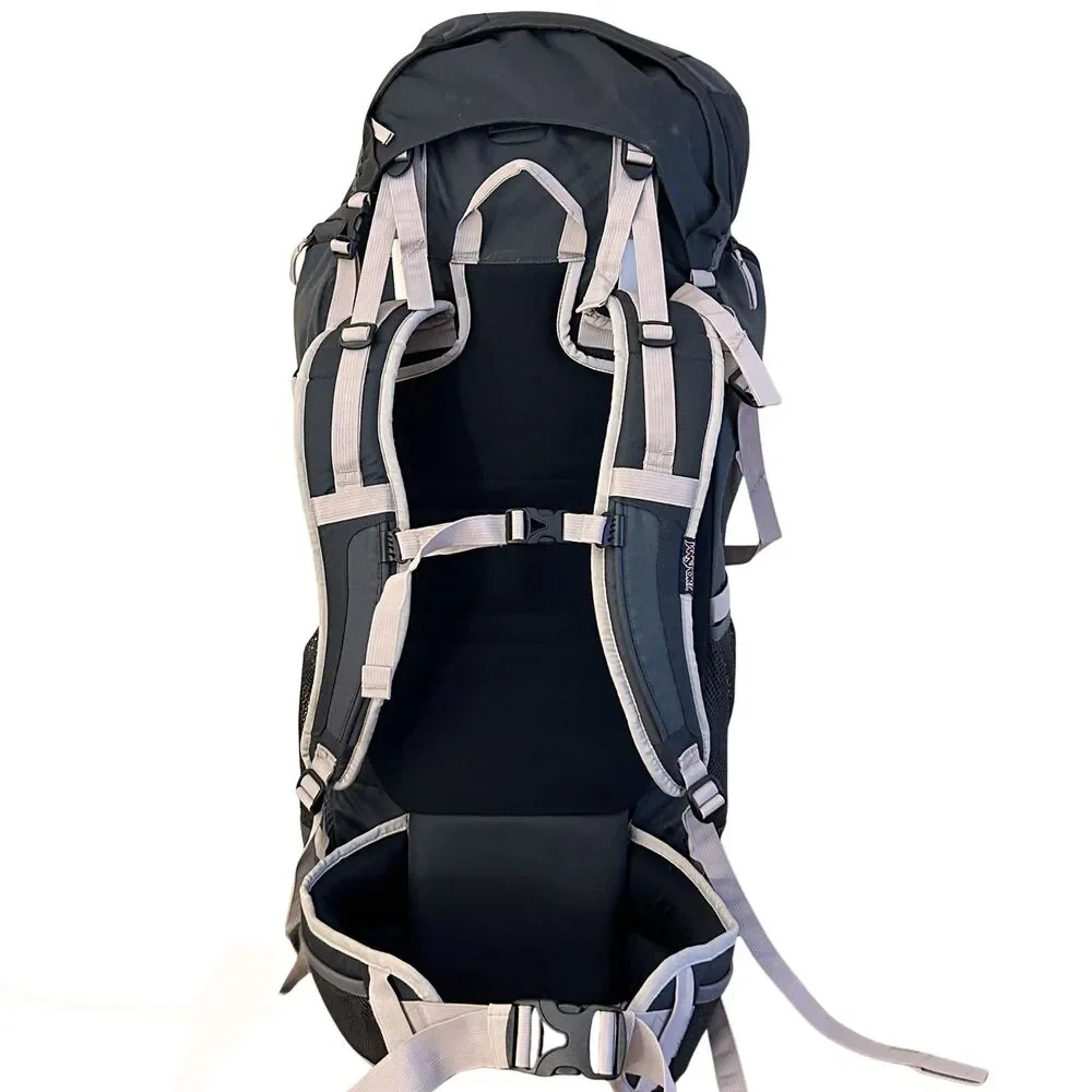 Jansport KATAHDIN 70L Hiking Backpack Grey New With Tags Padded Harness System